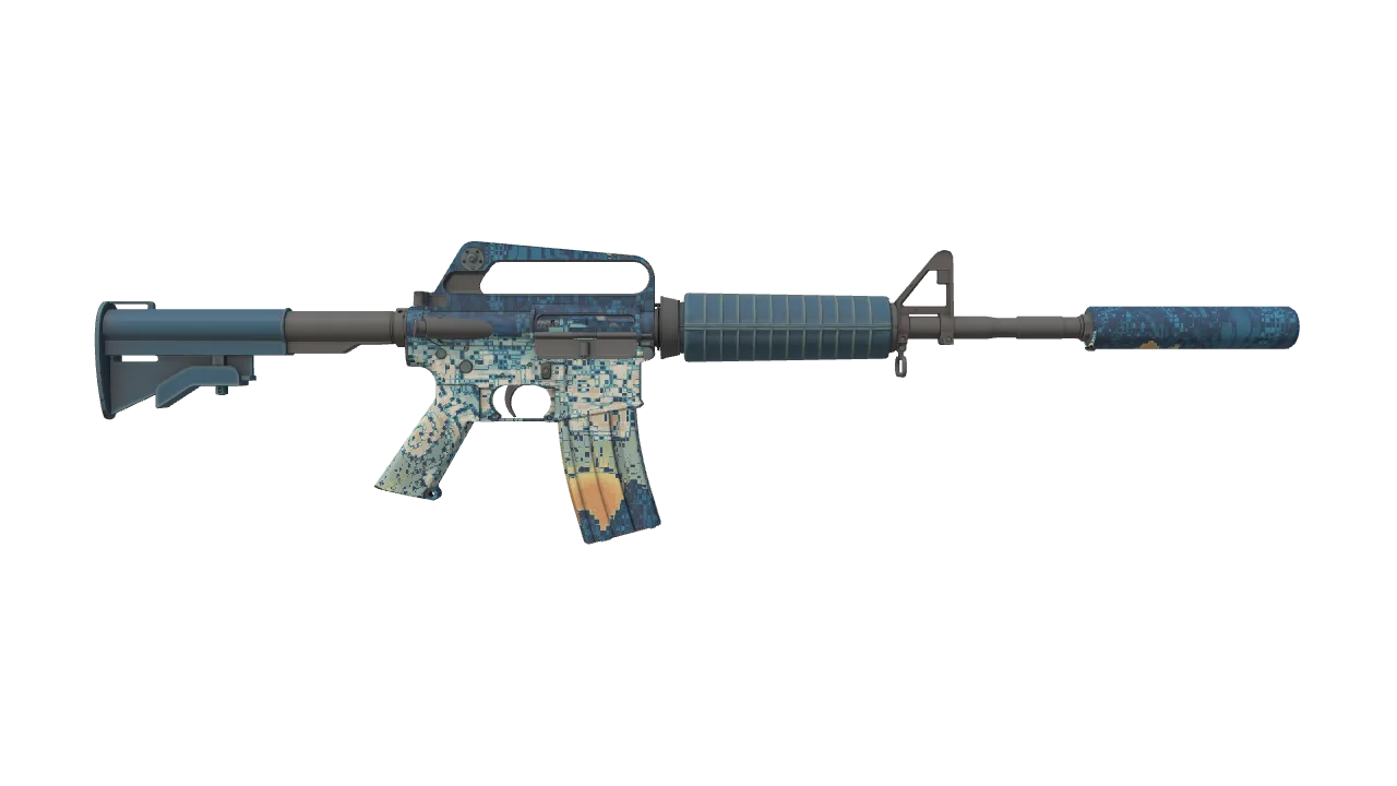 M4A1-S | Solitude seed #928, back