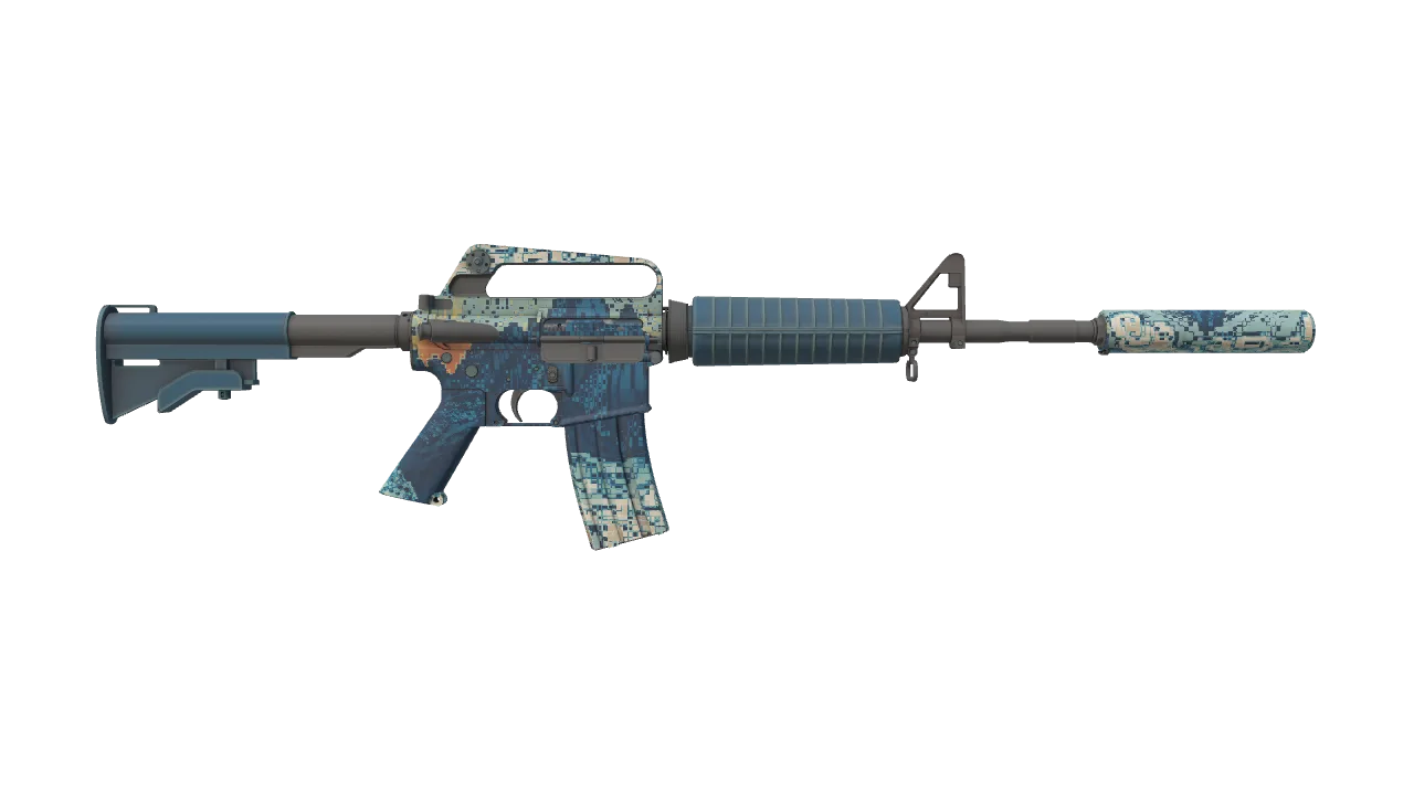 M4A1-S | Solitude seed #929, back