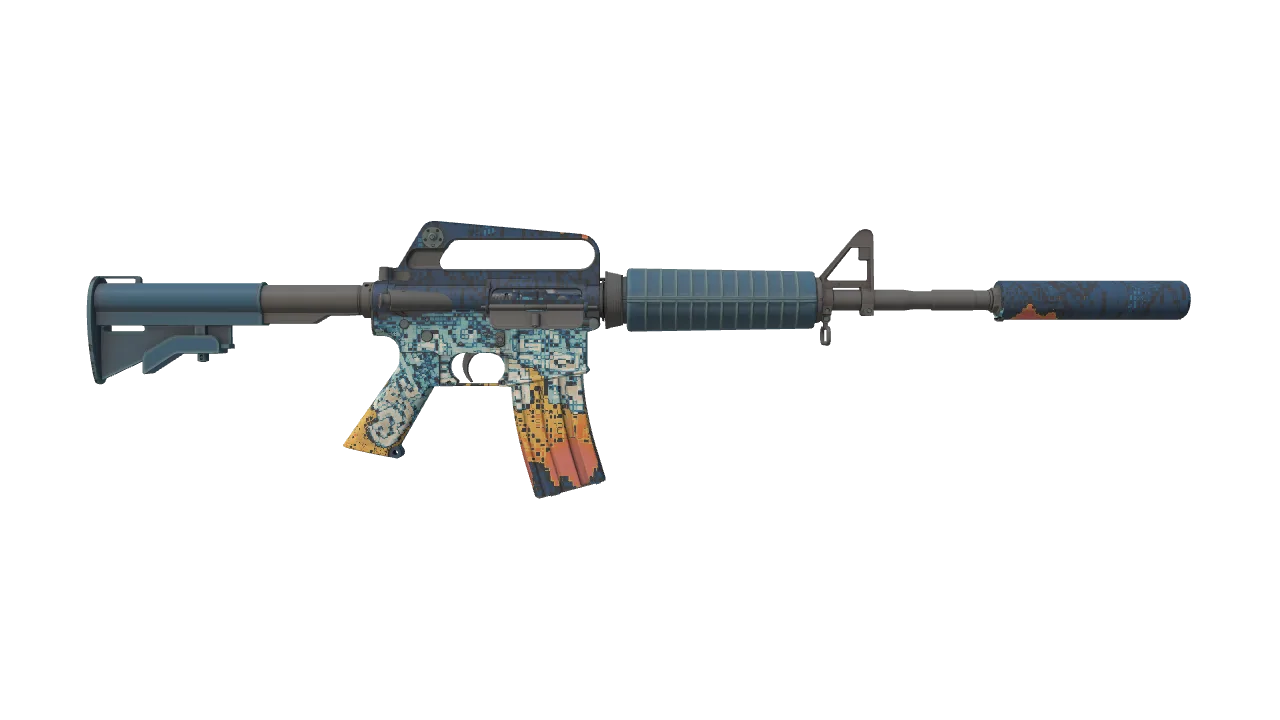 M4A1-S | Solitude seed #932, back