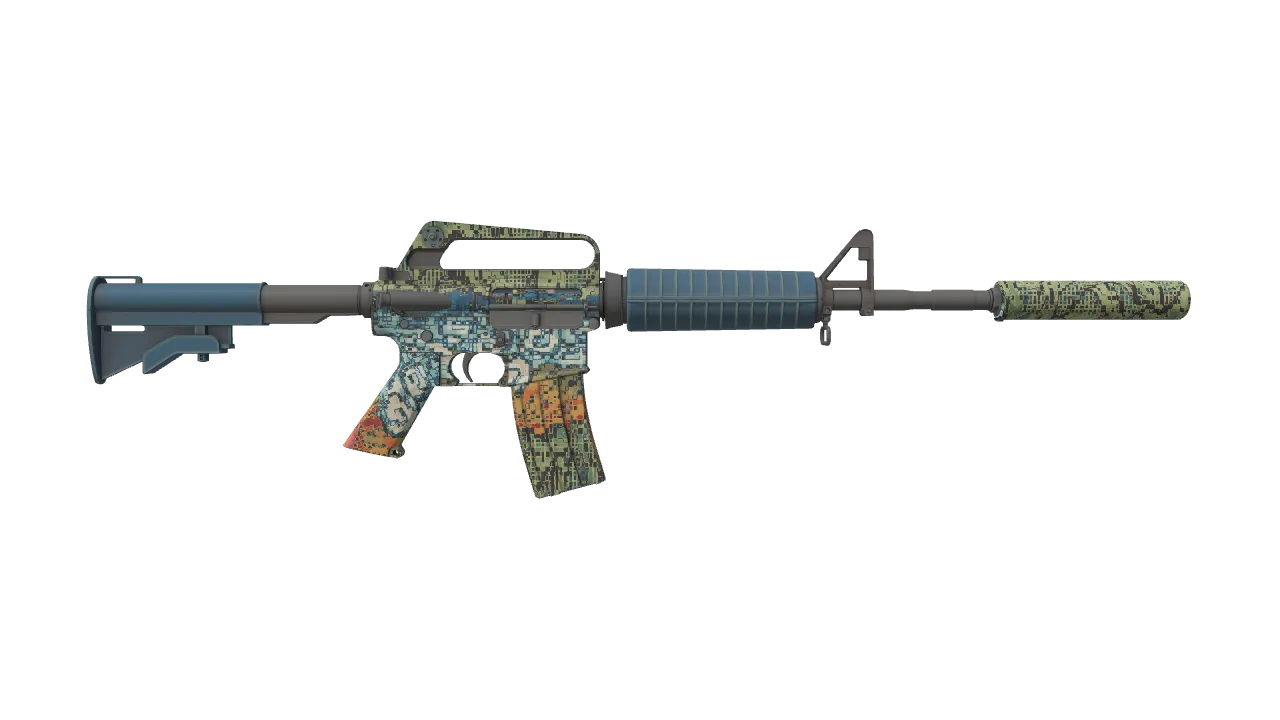 M4A1-S | Solitude seed #933, back
