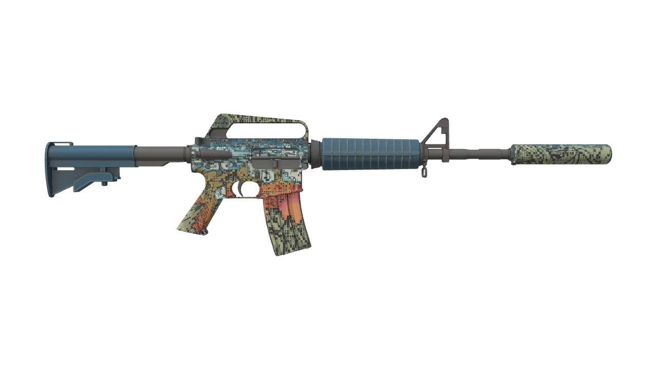 M4A1-S | Solitude seed #935, back