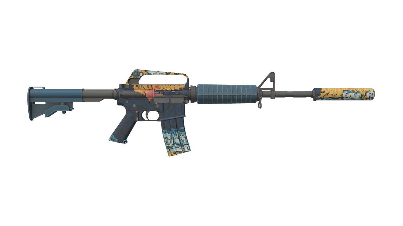M4A1-S | Solitude seed #941, back