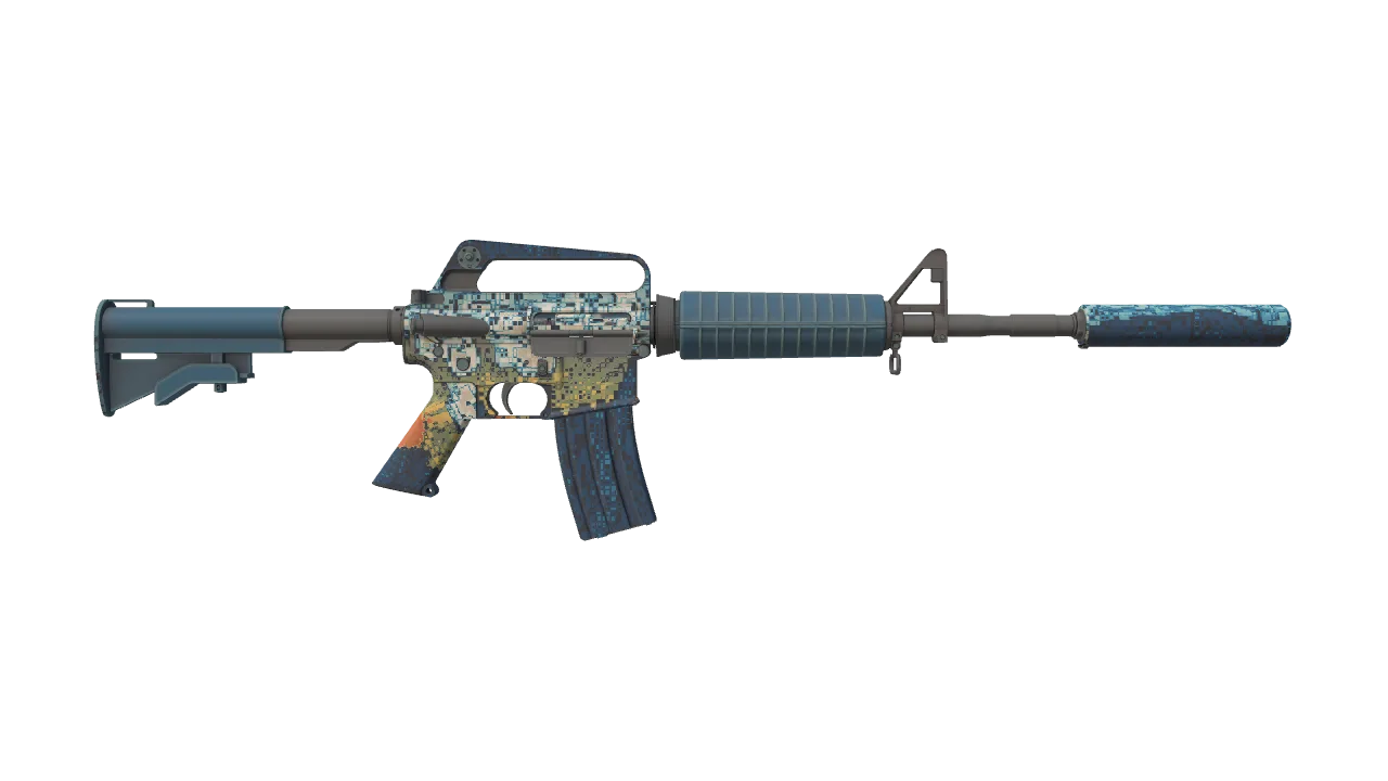 M4A1-S | Solitude seed #944, back
