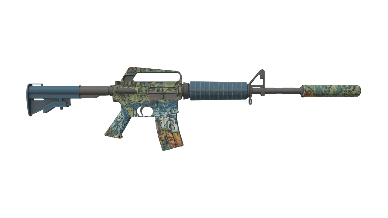 M4A1-S | Solitude seed #945, back