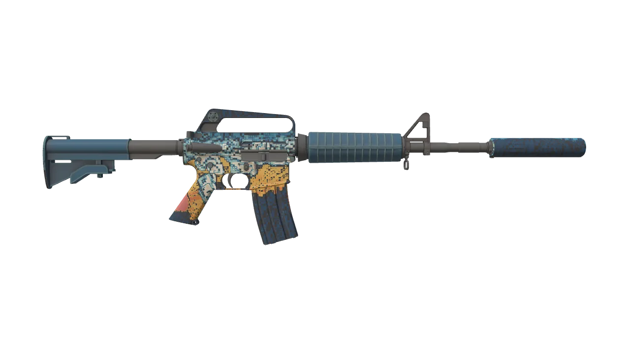 M4A1-S | Solitude seed #949, back