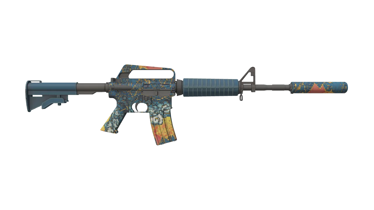 M4A1-S | Solitude seed #95, back