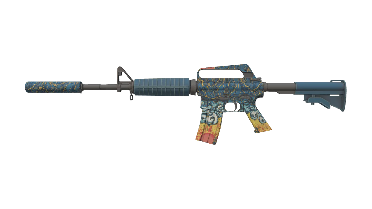 M4A1-S | Solitude seed #95, front