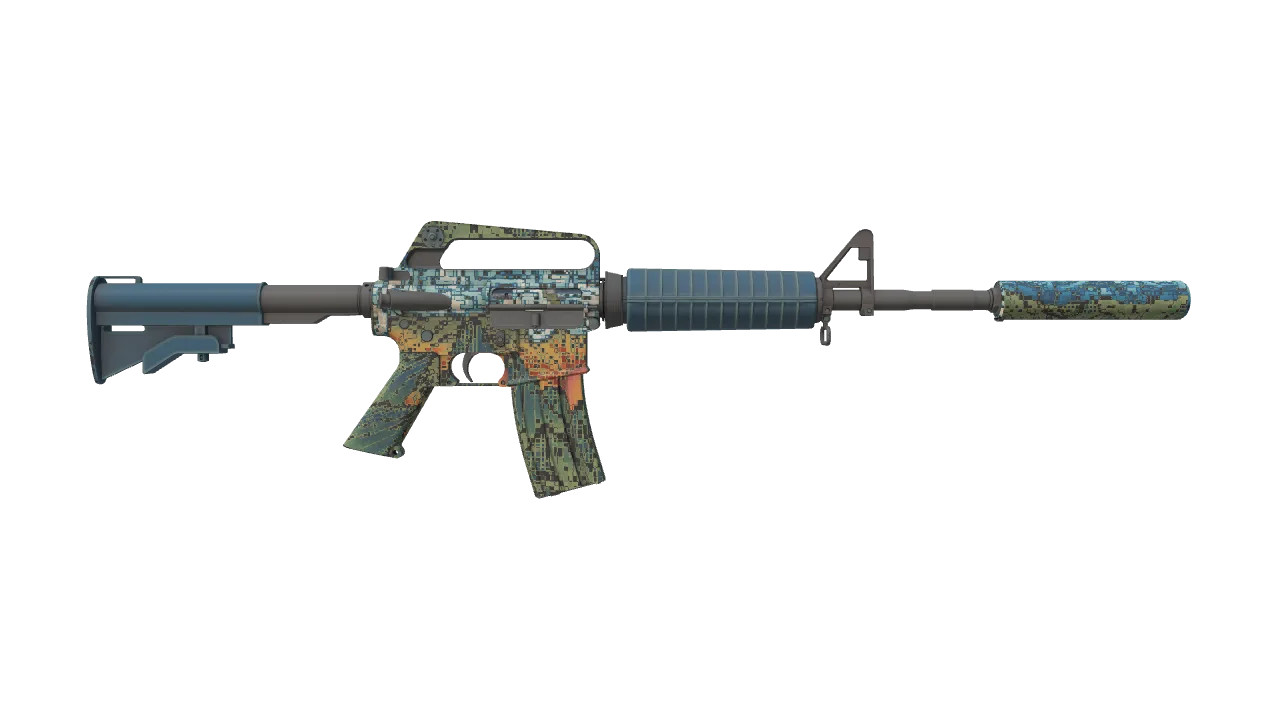 M4A1-S | Solitude seed #950, back