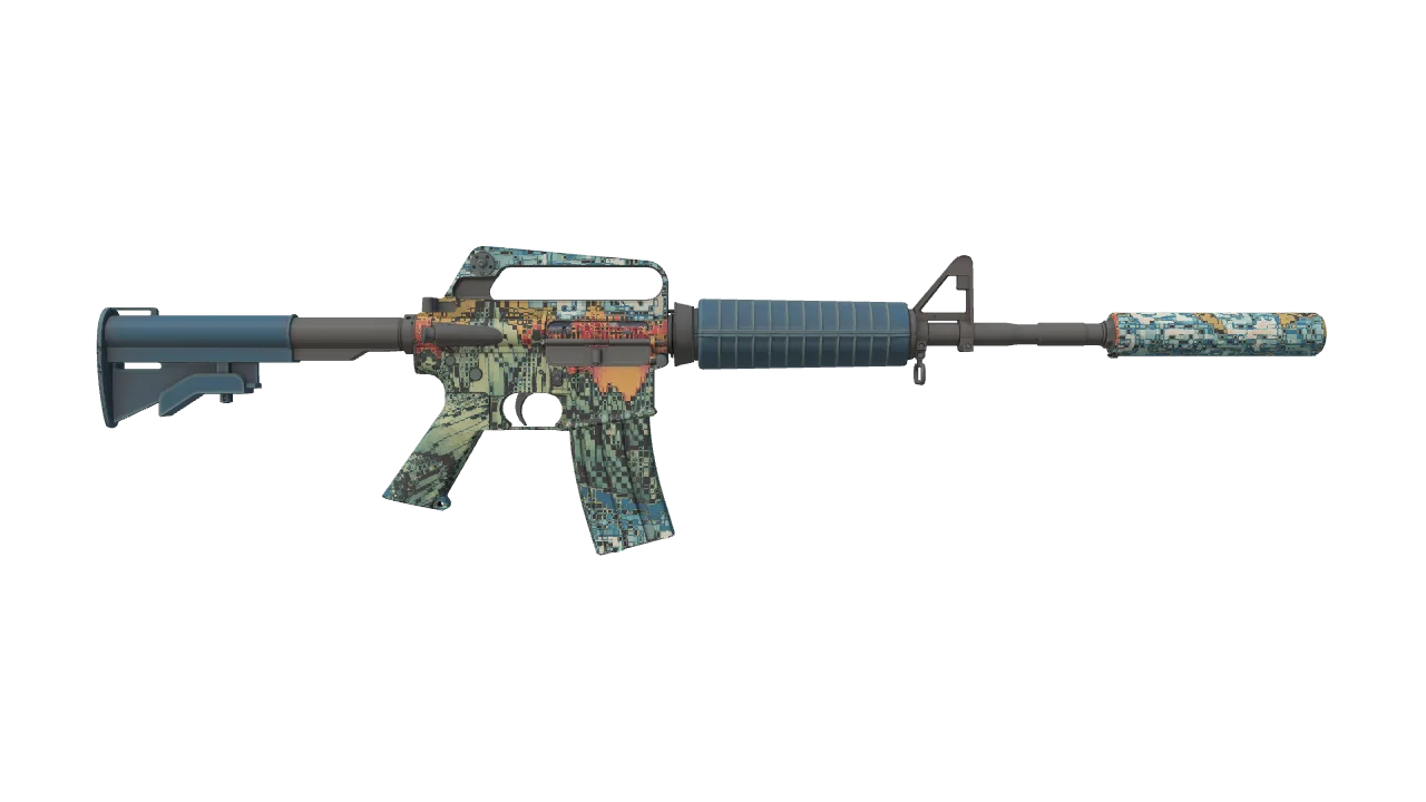 M4A1-S | Solitude seed #956, back