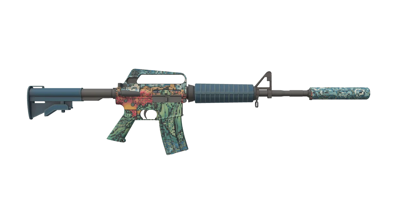M4A1-S | Solitude seed #966, back
