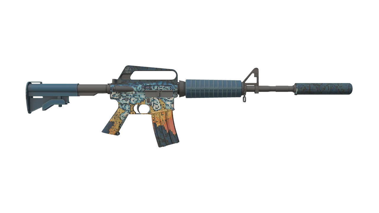 M4A1-S | Solitude seed #97, back