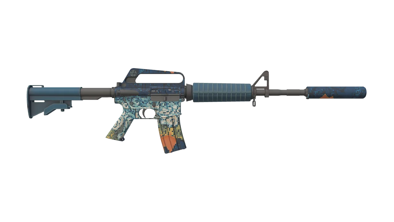 M4A1-S | Solitude seed #971, back