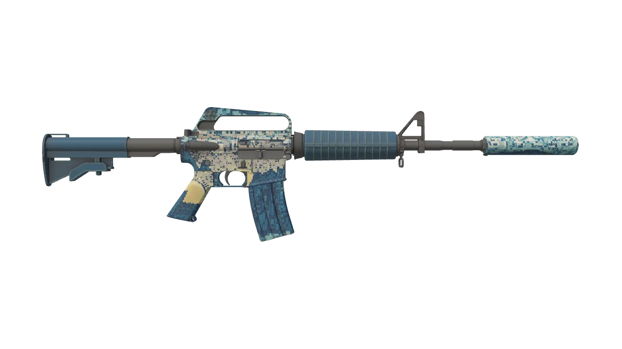 M4A1-S | Solitude seed #976, back