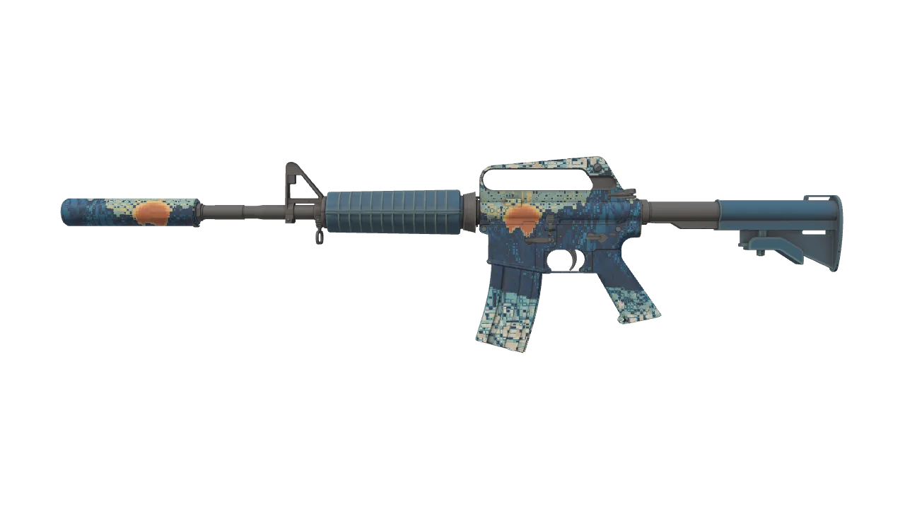M4A1-S | Solitude seed #977, front