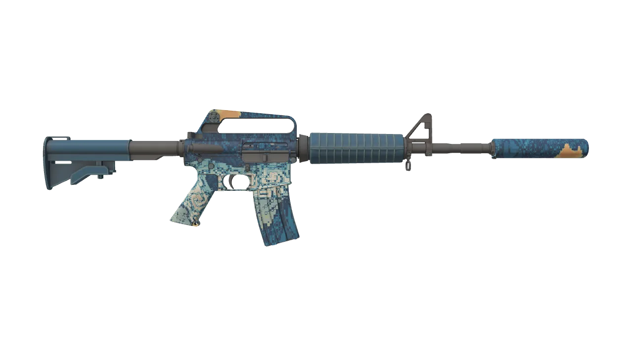M4A1-S | Solitude seed #979, back