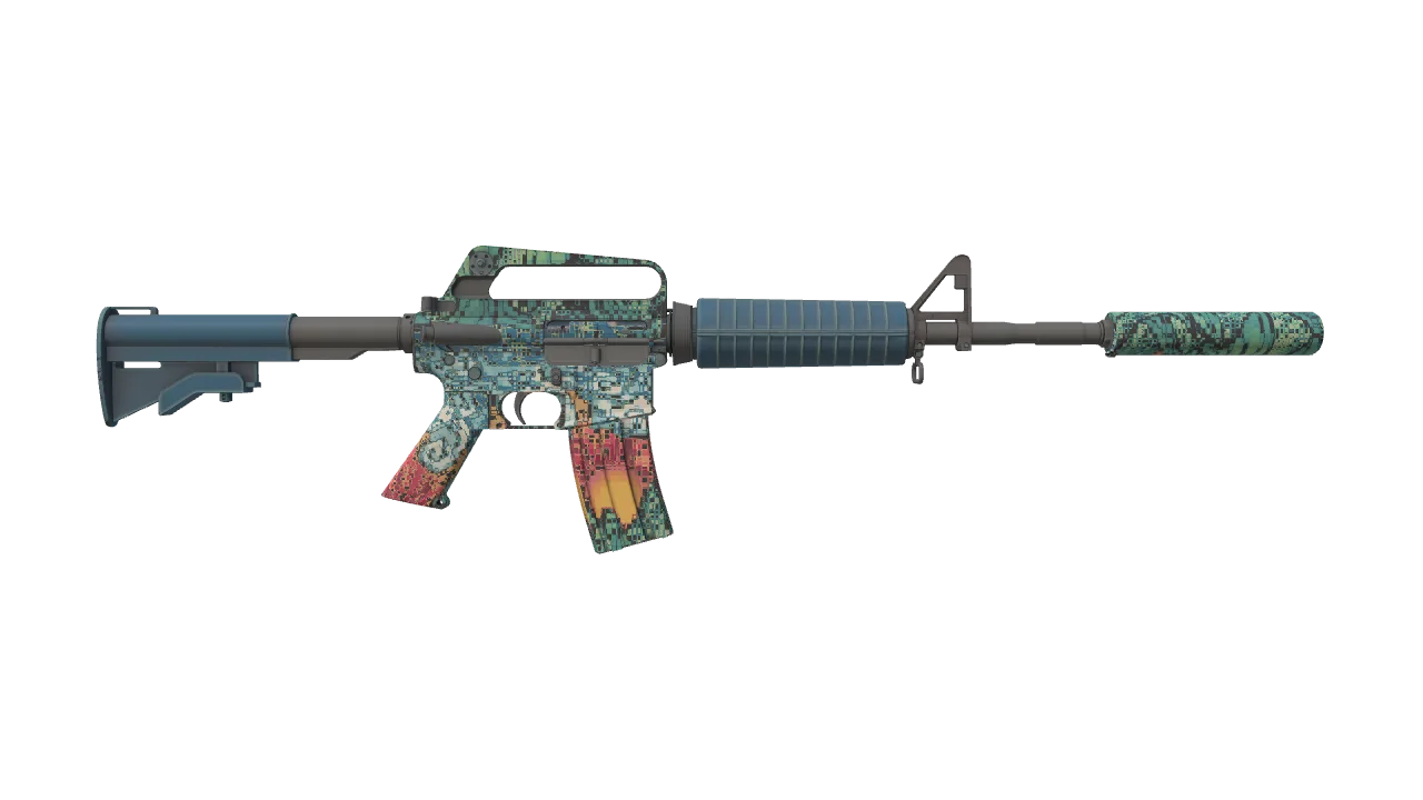 M4A1-S | Solitude seed #982, back