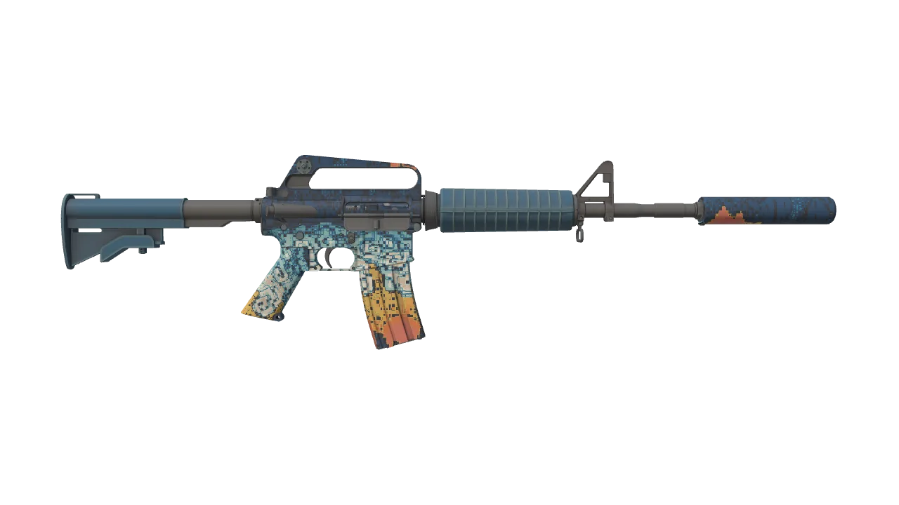 M4A1-S | Solitude seed #984, back