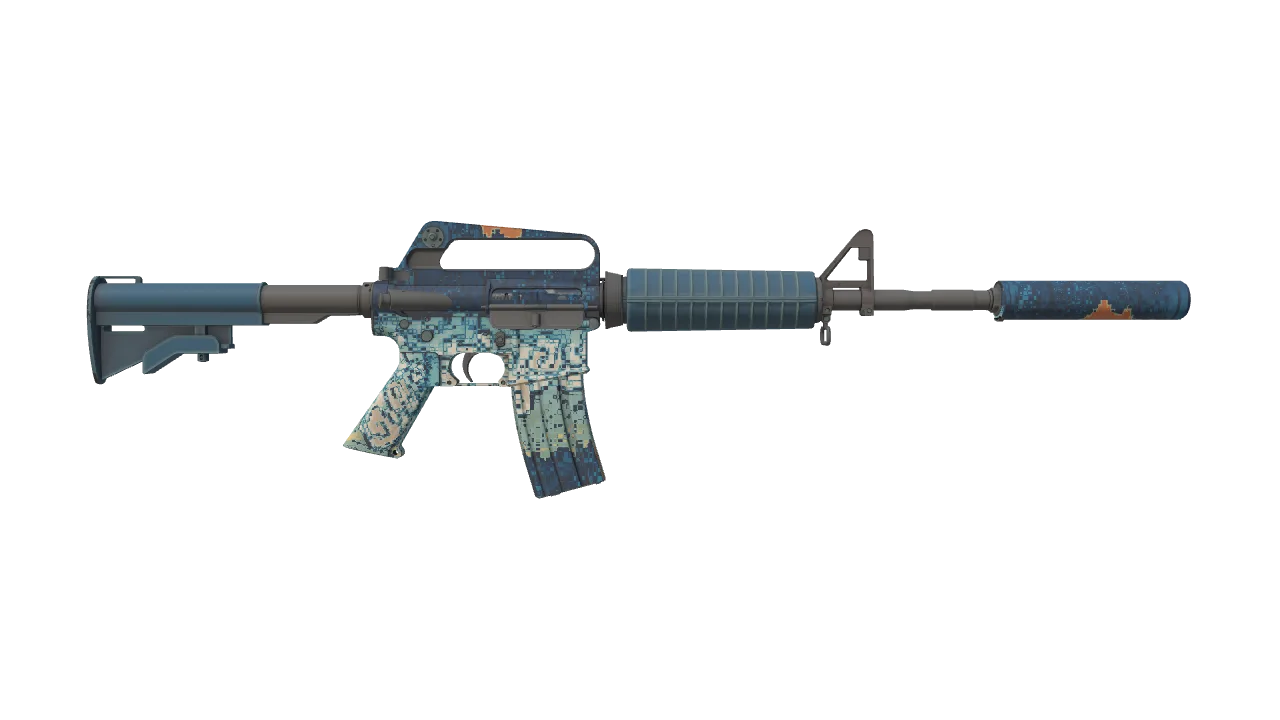 M4A1-S | Solitude seed #986, back