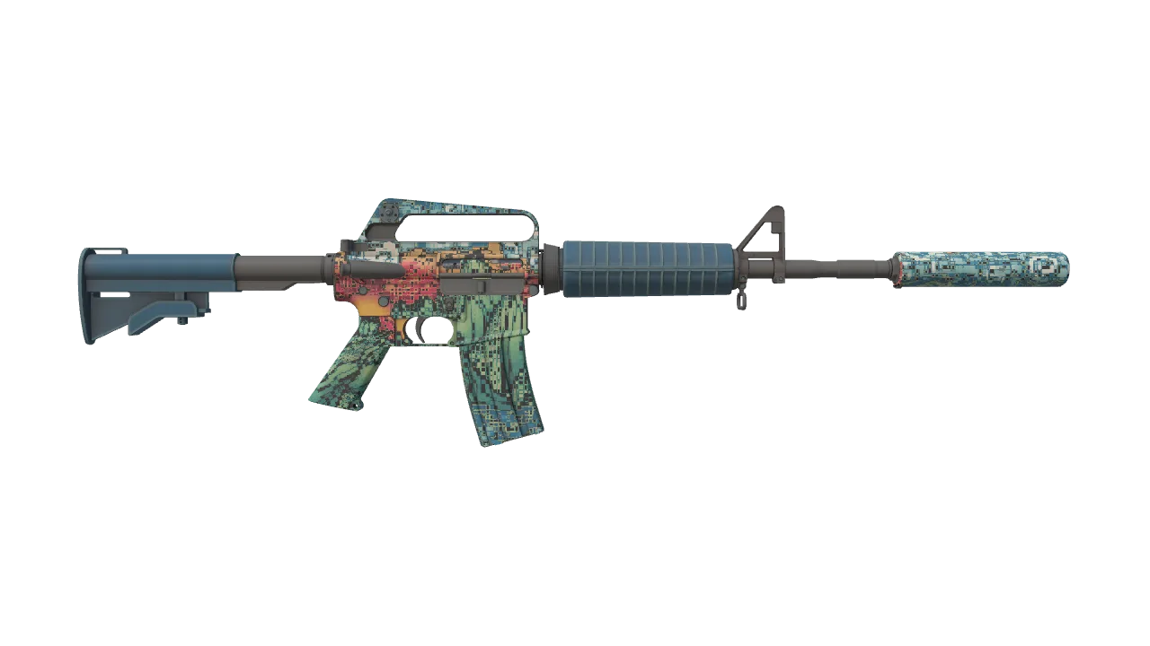 M4A1-S | Solitude seed #988, back