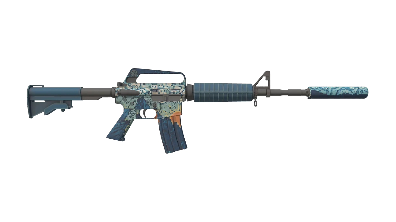 M4A1-S | Solitude seed #991, back