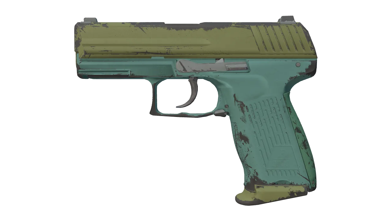 Souvenir P2000 | Marsh (Field-Tested) — Dust II light, front