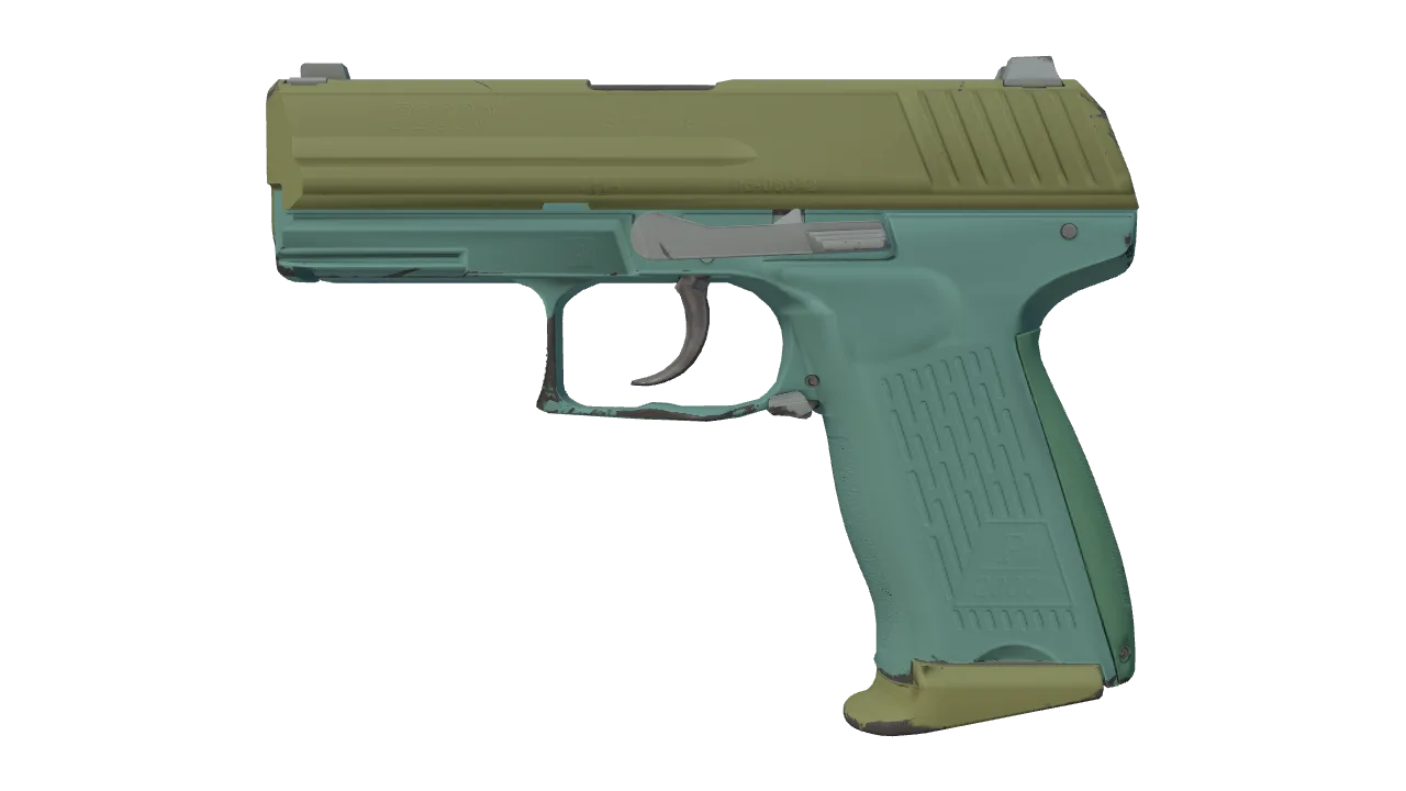 Souvenir P2000 | Marsh (Minimal Wear) — Dust II light, front