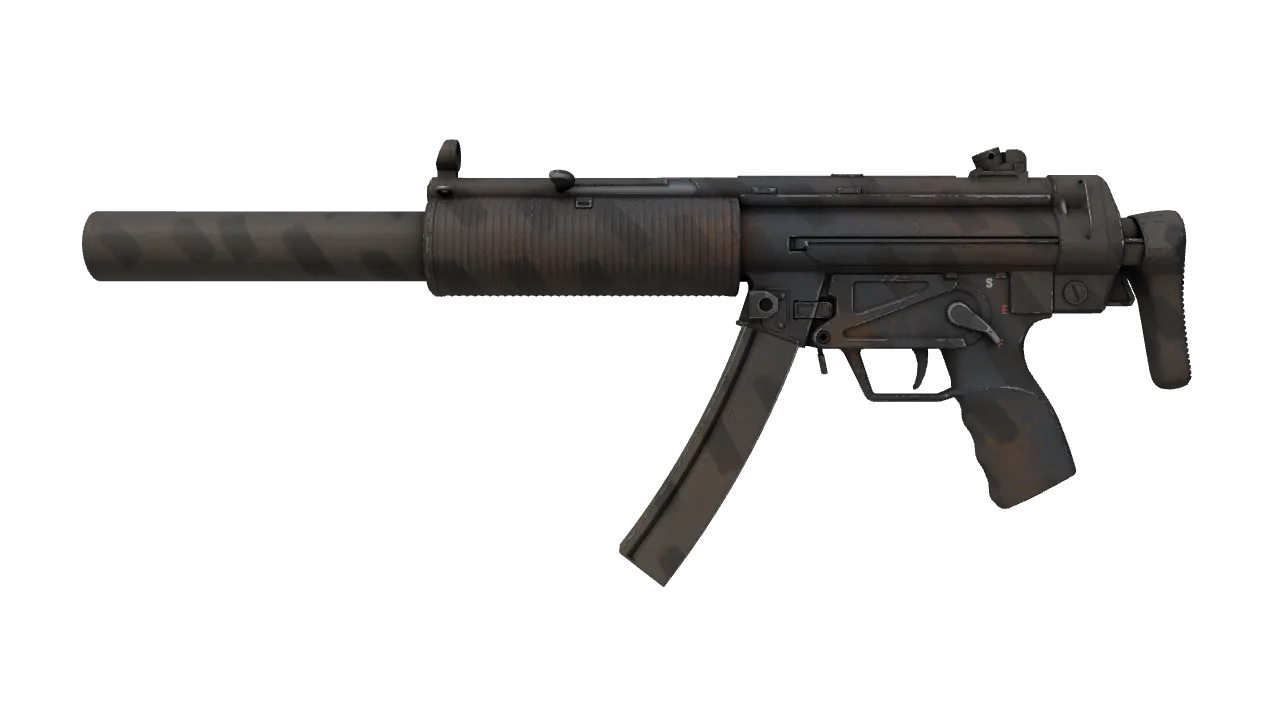 MP5-SD | Dirt Drop (Field-Tested) — Dust II light, front