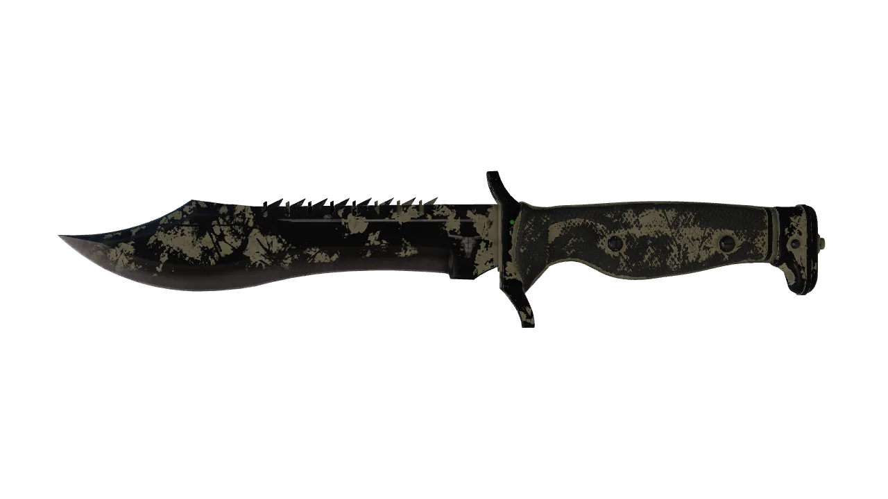 ★ Bowie Knife | Safari Mesh (Battle-Scarred) — Dust II light, front