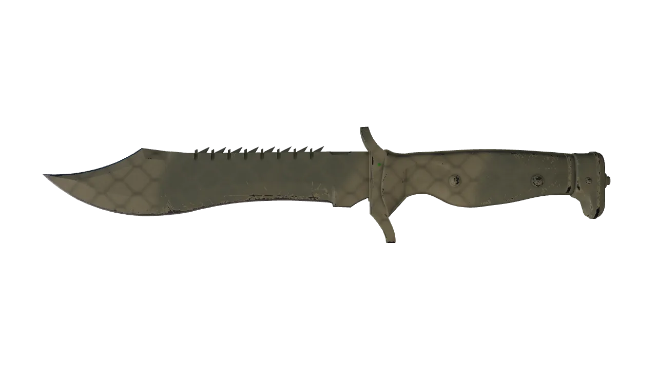 ★ Bowie Knife | Safari Mesh (Field-Tested) — Dust II light, front