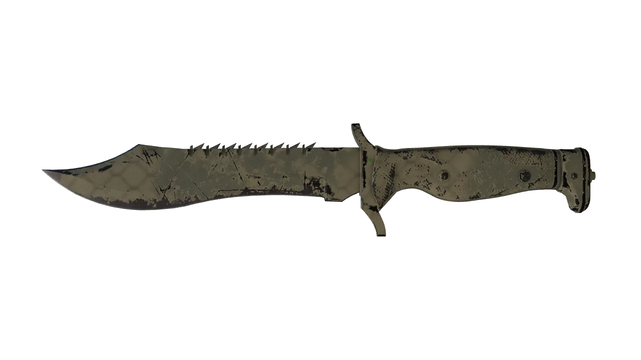 ★ Bowie Knife | Safari Mesh (Well-Worn) — Dust II light, front