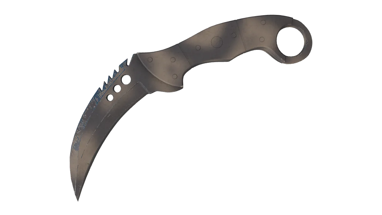 ★ Talon Knife | Scorched (Field-Tested) — Dust II light, front