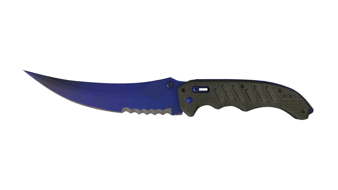 ★ Flip Knife | Doppler (Phase 4) (Minimal Wear) — Dust II light, front
