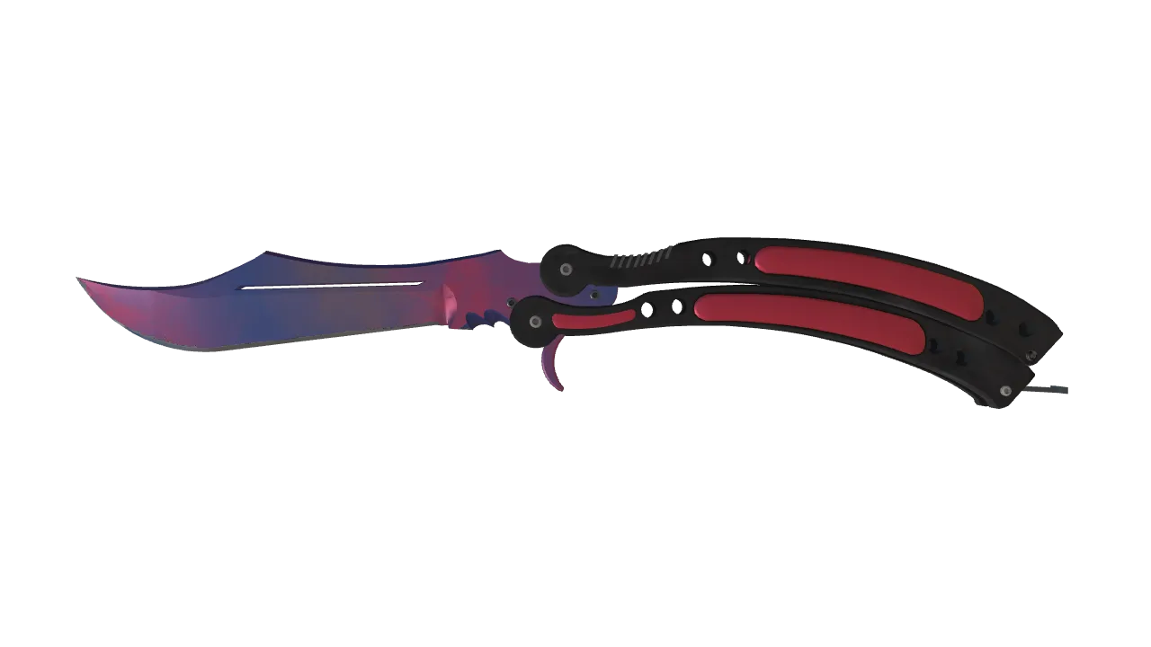 ★ Butterfly Knife | Doppler (Phase 1) (Minimal Wear) — Dust II light, front