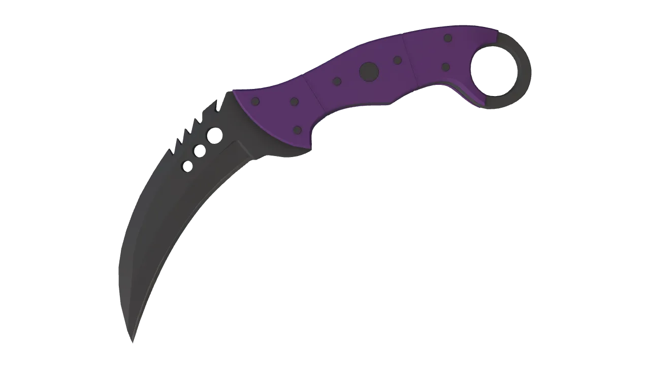 ★ Talon Knife | Ultraviolet (Factory New) — Dust II light, front