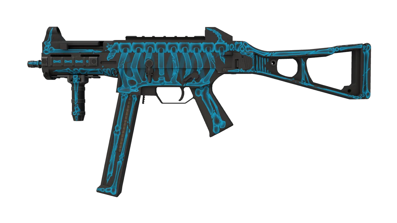 UMP-45 | Exposure (Battle-Scarred) — Dust II light, front