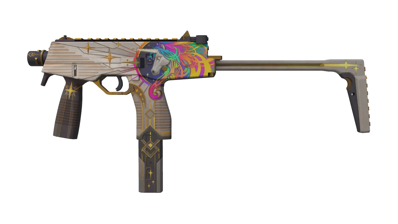 MP9 | Starlight Protector (Field-Tested) — Dust II light, front