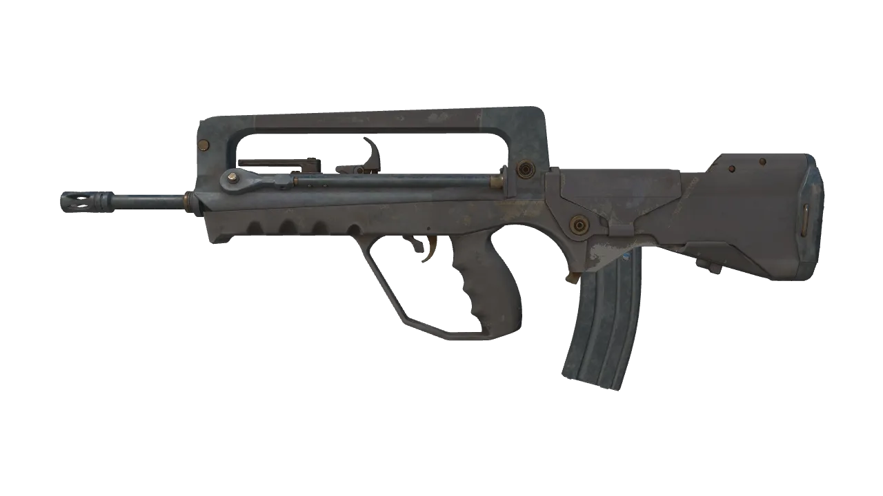 FAMAS | Half Sleeve (Battle-Scarred) — Dust II light, front