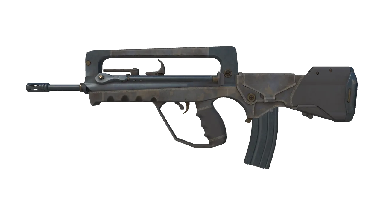 FAMAS | Half Sleeve (Field-Tested) — Dust II light, front