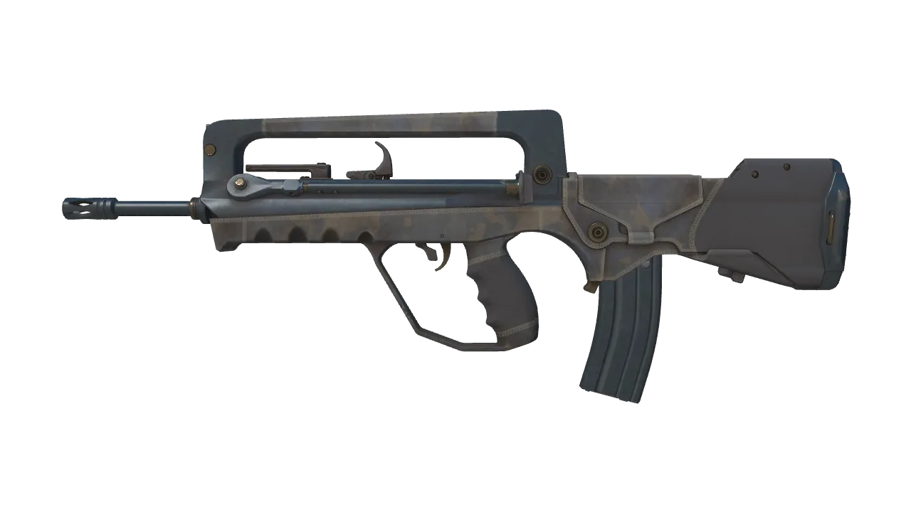 Souvenir FAMAS | Half Sleeve (Minimal Wear) — Dust II light, front
