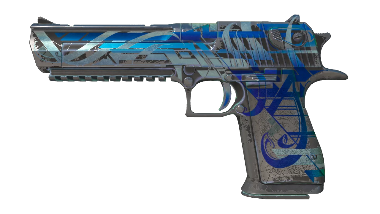 Desert Eagle | Eastern Enigma (Well-Worn) — Dust II light, front