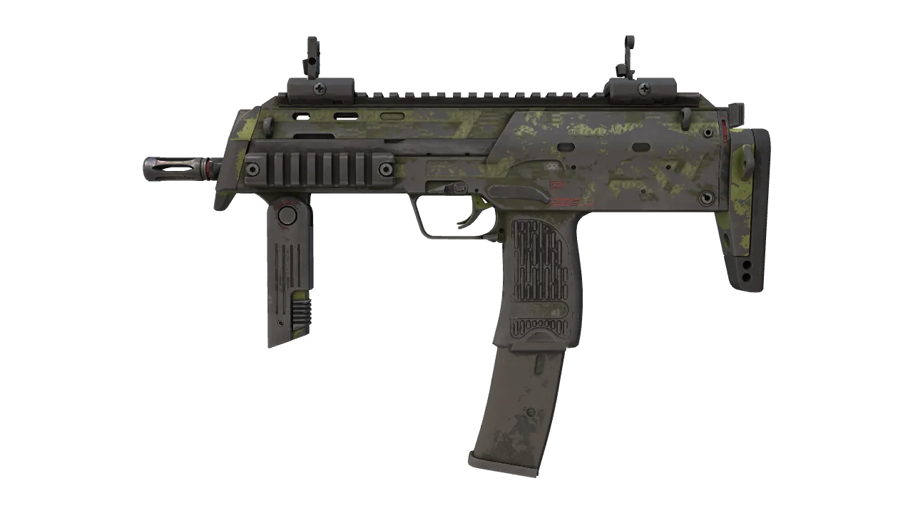 MP7 | Base-2 (Battle-Scarred) — Dust II light, front
